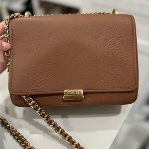 Carolina Herrera CH Cognac Crossbody Bag